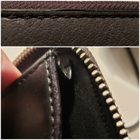 MARC JACOBS NY EMPIRE CITY LEATHER WALLET/WRISTLET ~ DARK GREY - Picture 12 of 12